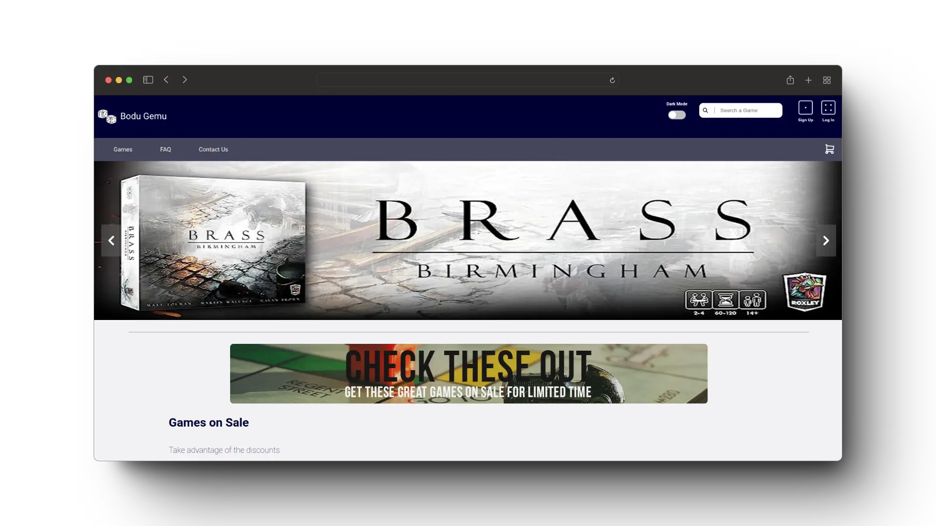 Captura de pantalla del proyecto: Bodu Games